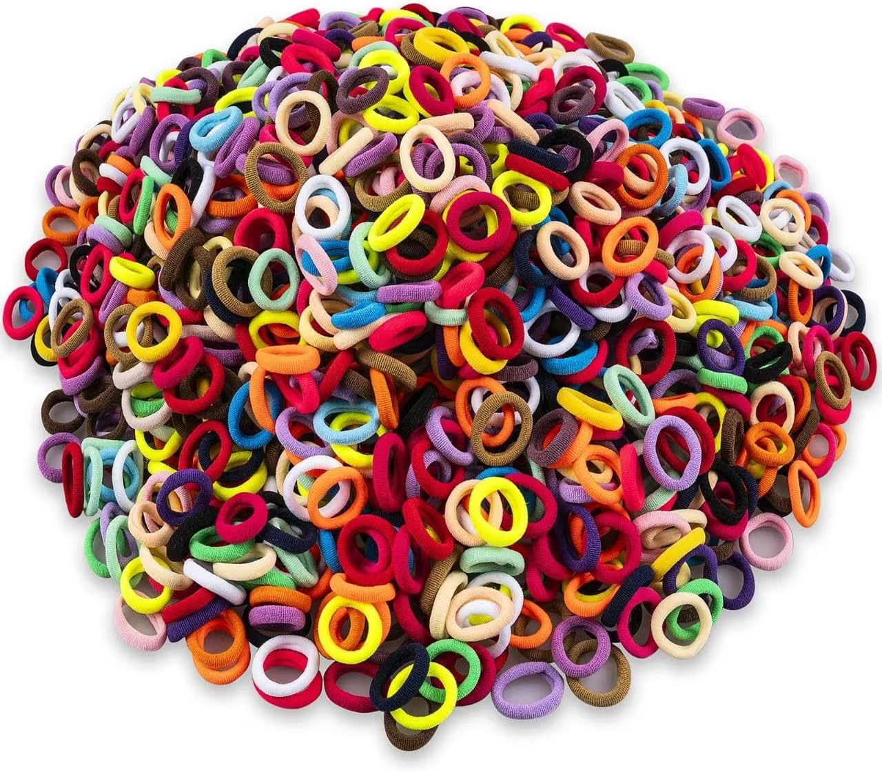 400 PCS Baby Hair Ties &ndash; No Damage Elastic Ponytail Holders, Soft Seamless Multicolor Hair Bands for Toddlers and Girls, Baby Hair Accessories (Mixed Blue)