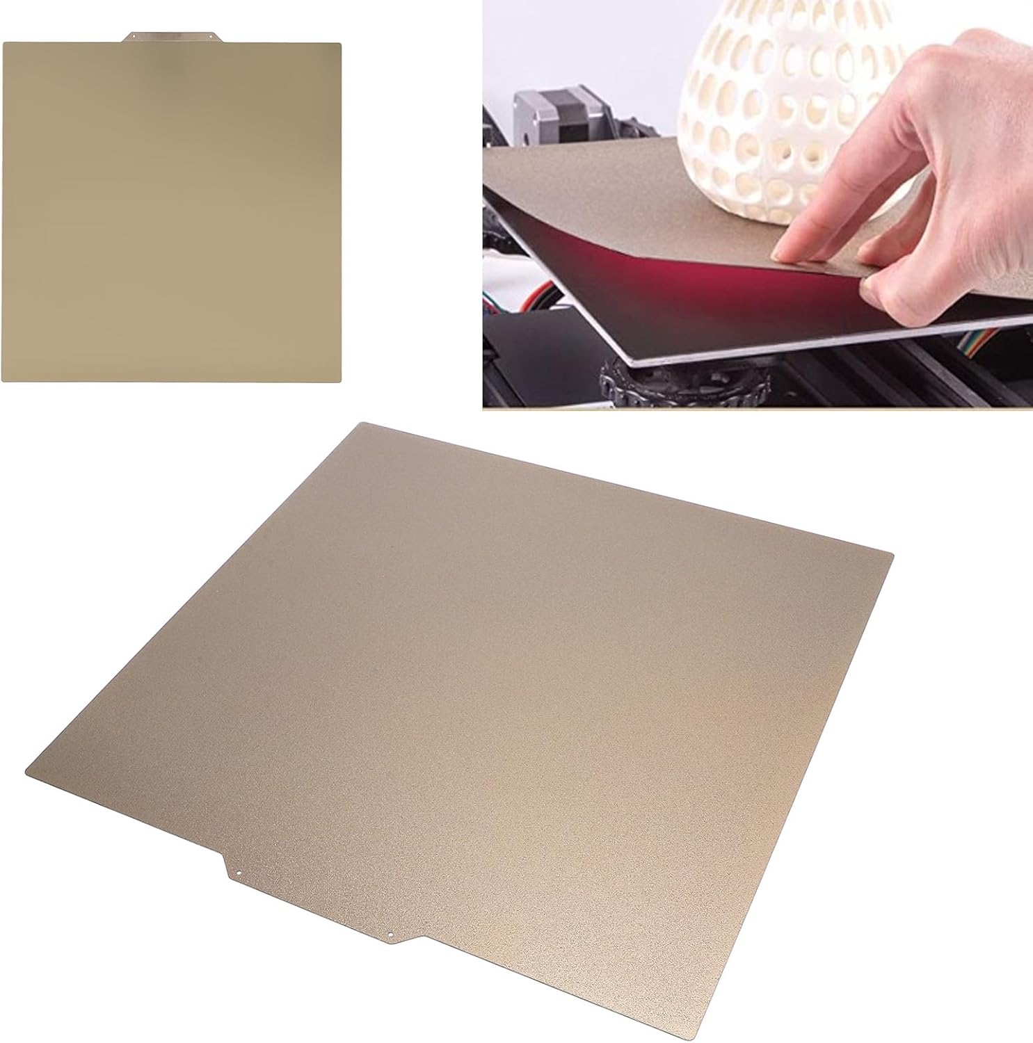 3D Print Build Plate, PEI Double Sided 3D Printer Platform Printing Bed for Neptune 3 plus for Geetch A30 Pro, 330X330Mm, 3D Printer Bed Platform 3D Printer Accessories image number 2