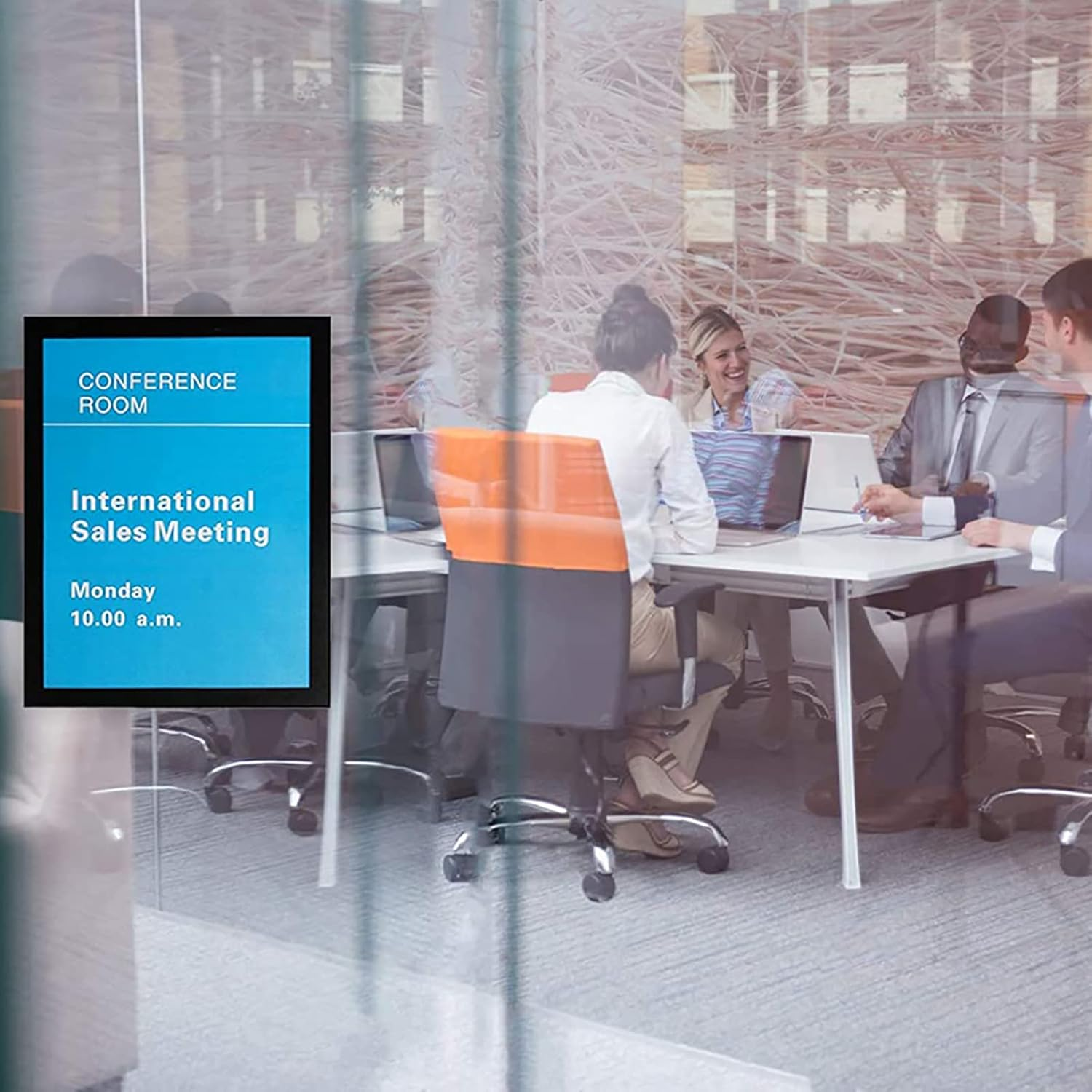 3 Pcs Magnetic Wall Sign Holder A4 Self-Adhesive Plastic Picture Frames Double-Sided Dispaly for Door Window Cupboard Shop Showroom Office Store image number 2