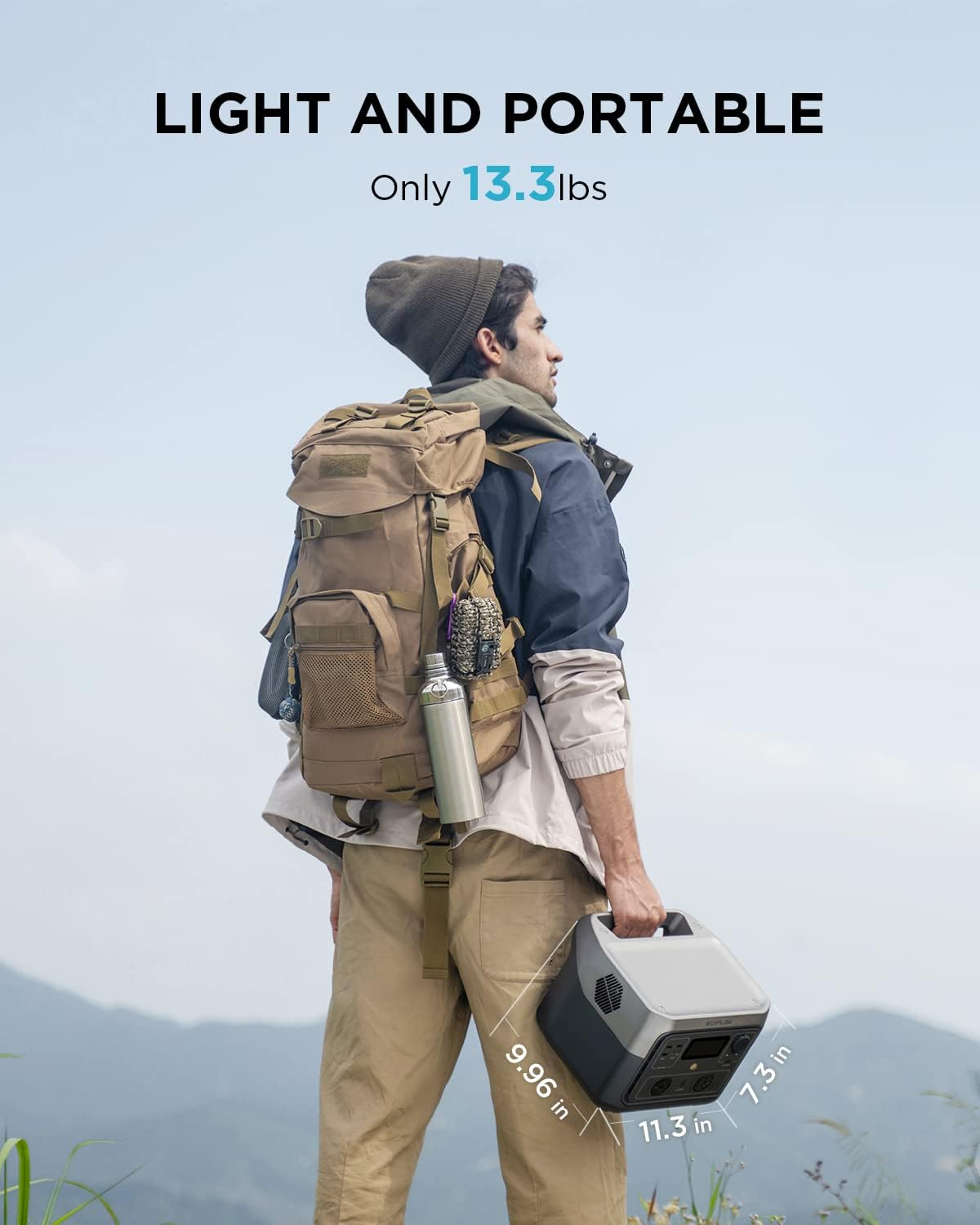 ECOFLOW RIVER 2 MAX Portable Power Station, 512Wh Lifep04 Battery/ 1 Hour Fast Charging, up to 1000W Output, Solar Generator for Outdoor Camping/Rvs/Home Use image number 2