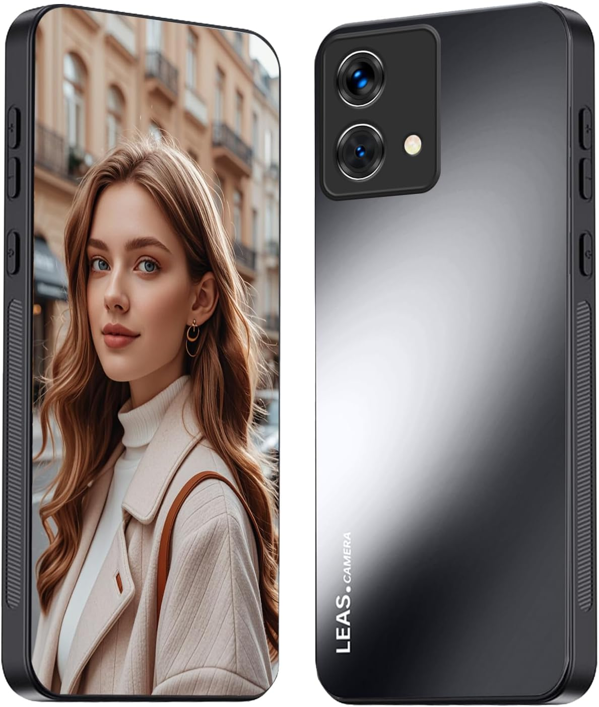 HAOYE Mobile Phone Case for Motorola Moto G84 5G Matte Frosted Case, Slim Non-Slip Shockproof Protective Case, Anti-Fingerprint Full Protection - Black