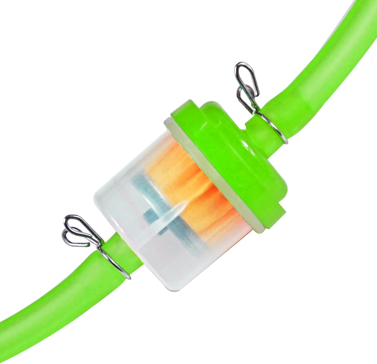 HOLATO Gas Fuel Line Hose Clamps Fuel Filters with Inline Shut off Valve Petcock Set for 50Cc 70Cc 90Cc 110Cc 125Cc 150Cc Taotao Coolster Apollo Baja ATV Four Wheeler Dirt Pit Bike (GREEN) - Blue image number 7