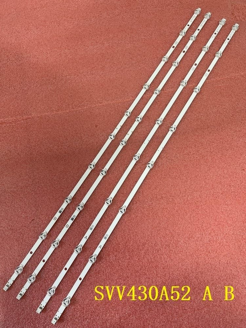 LED Backlight Strip(4) Compatible with Panasonic TX-43GX555 TX-43GX555B 43T6863DB TX-43FX550B 43FX550E 43FX551B TX-43GX555E TX-43FS350E (Color : Kit 4Pcs for 1 TV) - 5 Kit For 5 Tv image number 2