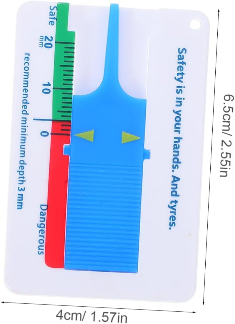 YOSADIER Tire Tread Depth Gauge Meter Plastic Tread Gauge Tool for Car Truck Automotive Measurement image number 6
