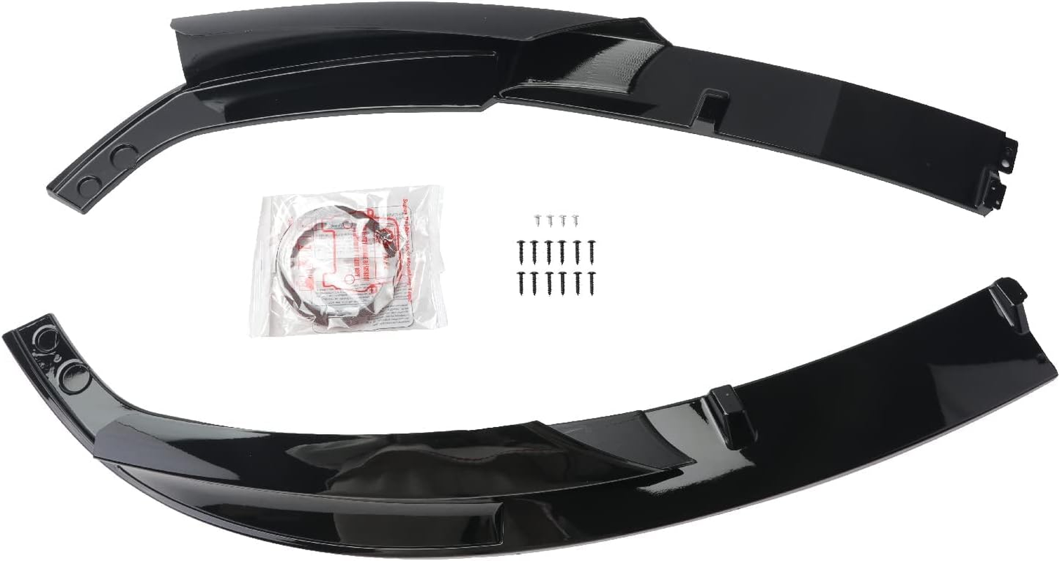 ZZDSNJ Front Lip for 2013-2018 BMW 3 Series F30 F35 Base Bumper,Glossy Black ABS Bumper Spoiler for 320I 325I 328I 335I M Sport Front Bumper Lip