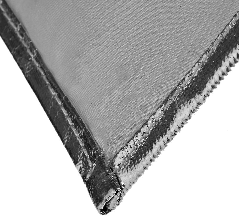 Heat Resistant Apron, 1000&deg;C Aluminum Foil Apron High Temperature Working Apron Fireproof and Thermal Insulation Apron for Men Women image number 2