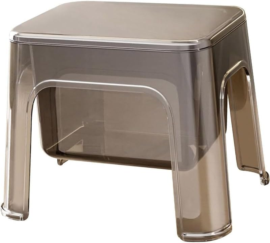 AIMALL Thickened PET Storage Stool Living Room Small Bench Household Chair Children'S Storage Stool Simple Plastic Stool