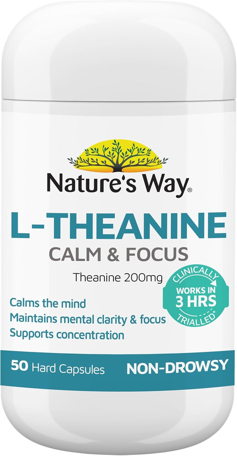 Nature'S Way Calm & Focus L Theanine 50 Capsules image number 1
