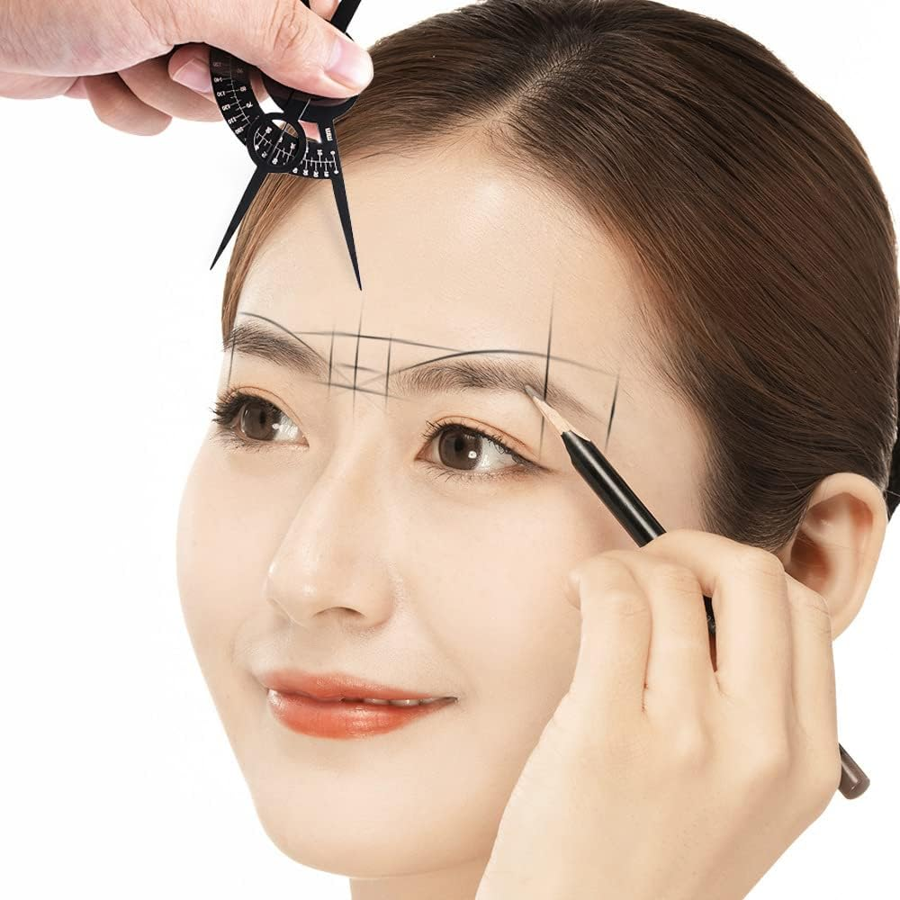 Stainless Steel Golden Ratio Microblading Permanent Makeup Mapping Eyebrow Measure Tool Position Eyebrow Divider Ruler image number 4