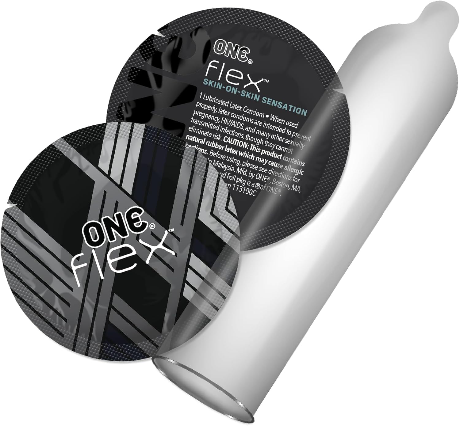 ONE Condoms Flex&trade; | Latex Condoms Made with Graphene, the World'S Thinnest Material | 10 Pack image number 3