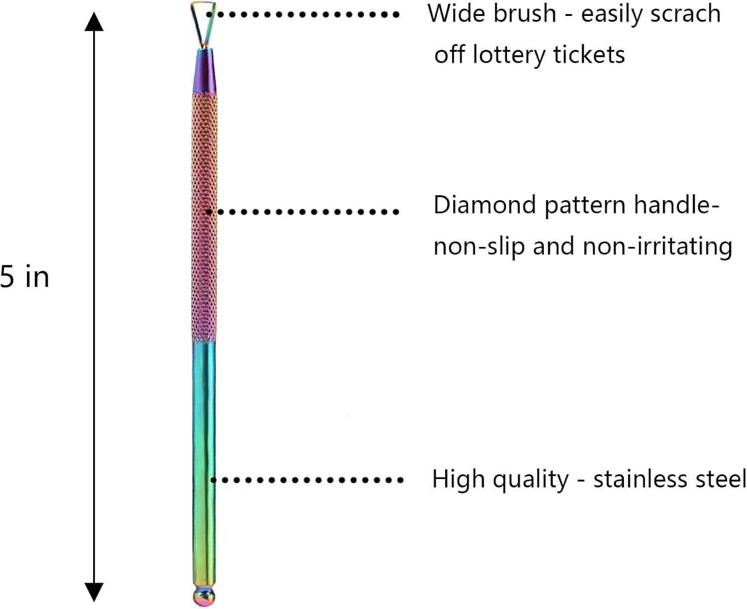 WADY 3PCS Lottery Ticket Scratcher Tool, Scratch off Tool, Lotto Scratcher Tool, Scratch Ticket Scratcher Tool, Lotto Scratcher Label Scraper,Scraping Tool for Tickets Stickers Labels Films (Colorful) image number 5