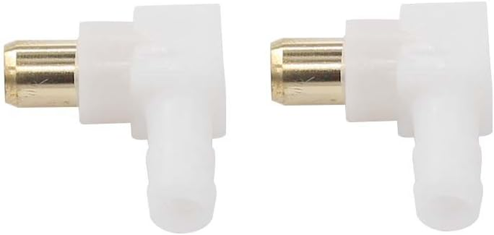 Pack of 2 Pcs Carburetor Fuel Fitting Elbow Carb Hose Connector for Briggs & Stratton Engine Snowblower Lawn Tractor Generator 692317 493496 494451 Yardbird Chipper image number 1