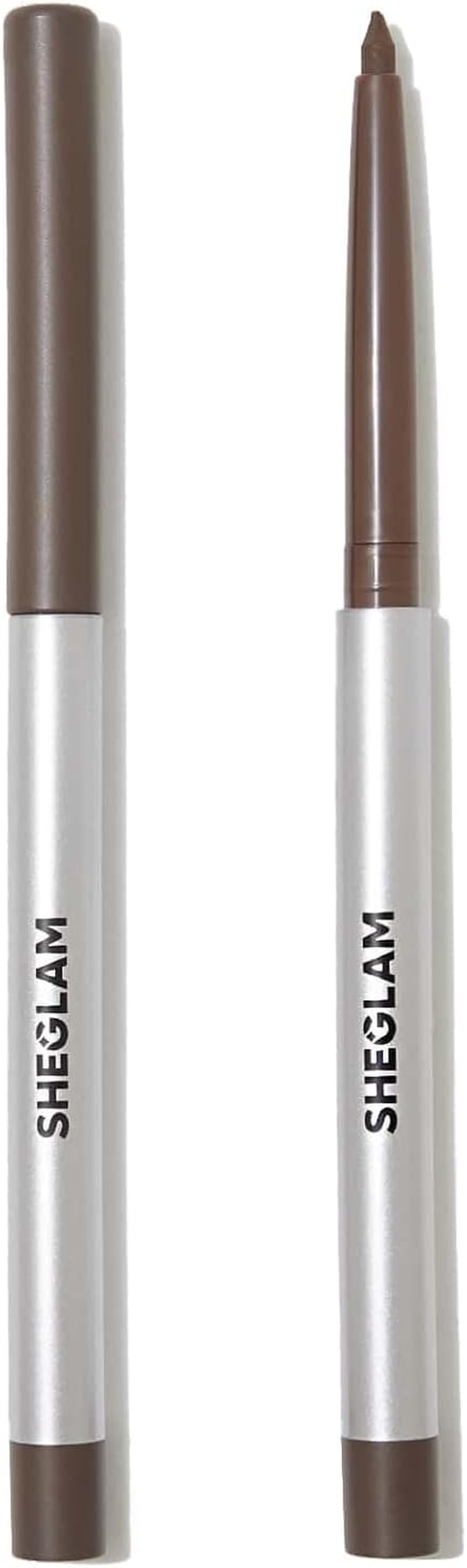 SHEGLAM On-Line Creamy Eyeliner Waterproof Matte Gel Eyeliner Pencil Smudge-Proof Long Lasting Nourishing Eyeliner with Botanicals Sodium Hyaluronate-Brown