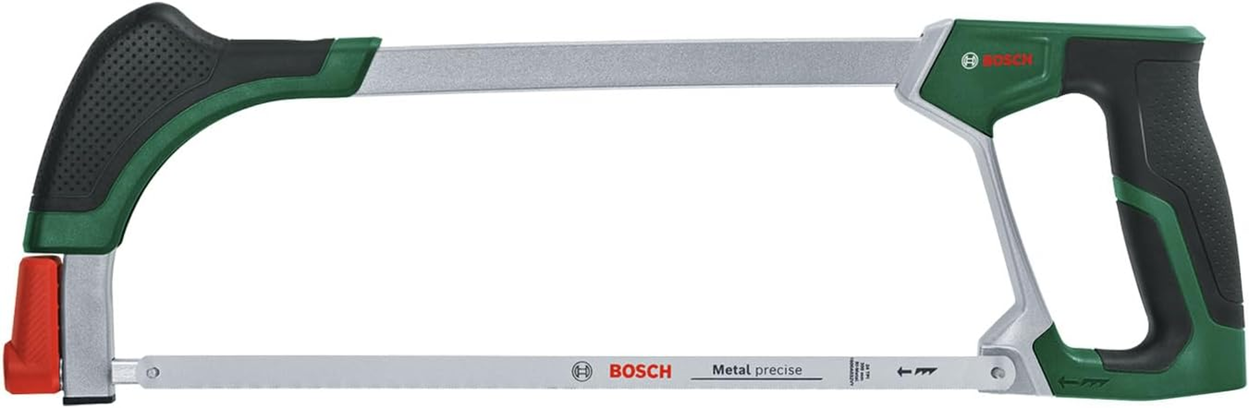 Bosch Hacksaw 150Mm (Mini Hacksaw with Durable Bi-Metal Saw Blade for Precise Cuts in Metal, Plastic and Soft Wood; 24 TPI; Easy Blade Change; Ergonomic Softgrip)