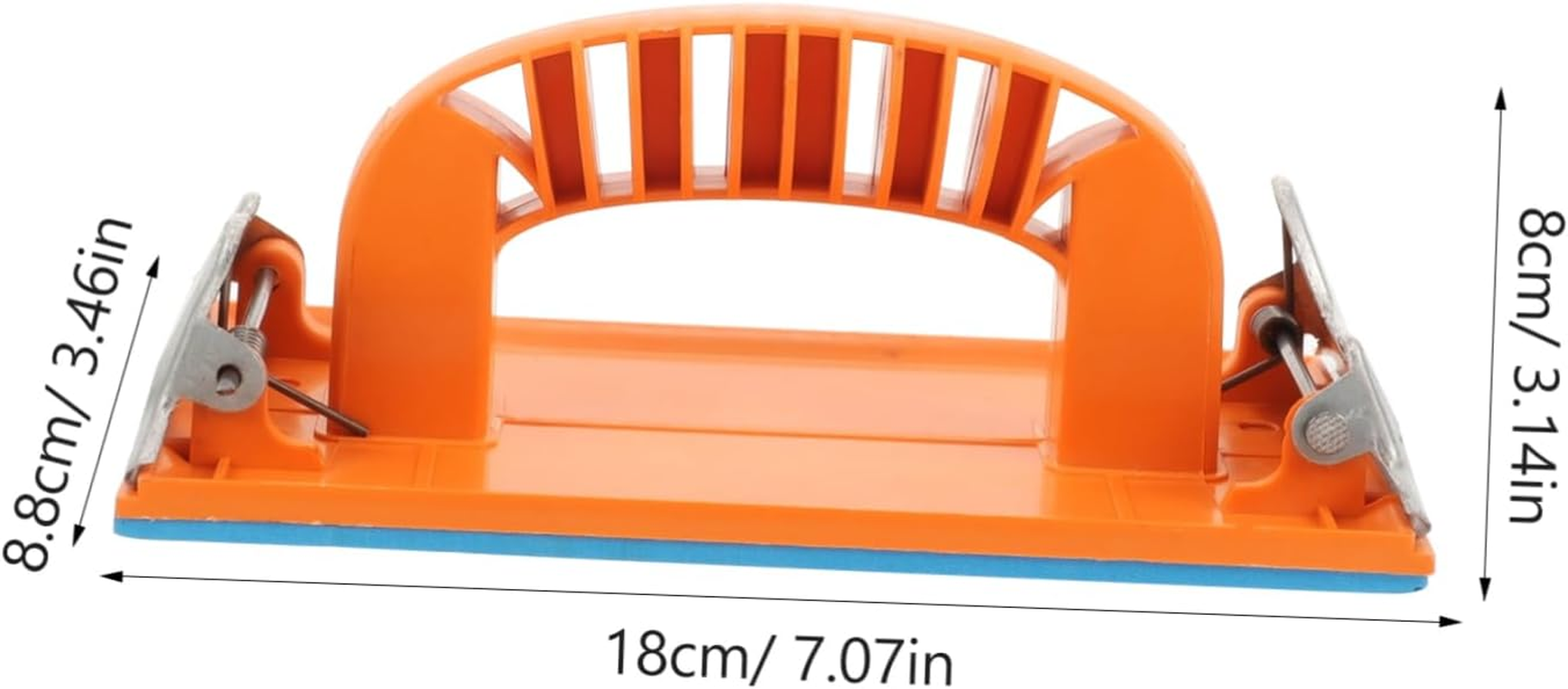 Vaguelly 2Pcs Hand Sander Sandpaper Holder Self-Adhesive Drywall Sanding Blocks Hollow Design for Woodworking and Automotive Sanding image number 2