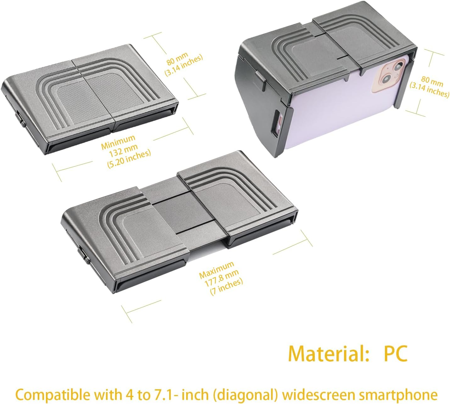 TFY Foldable Sun Shade Visor for Mobile Phones, Anti-Glare Hood, Sun Shield, Easy to Install, Stable and Secure Fit, Portable and Foldable Design image number 6