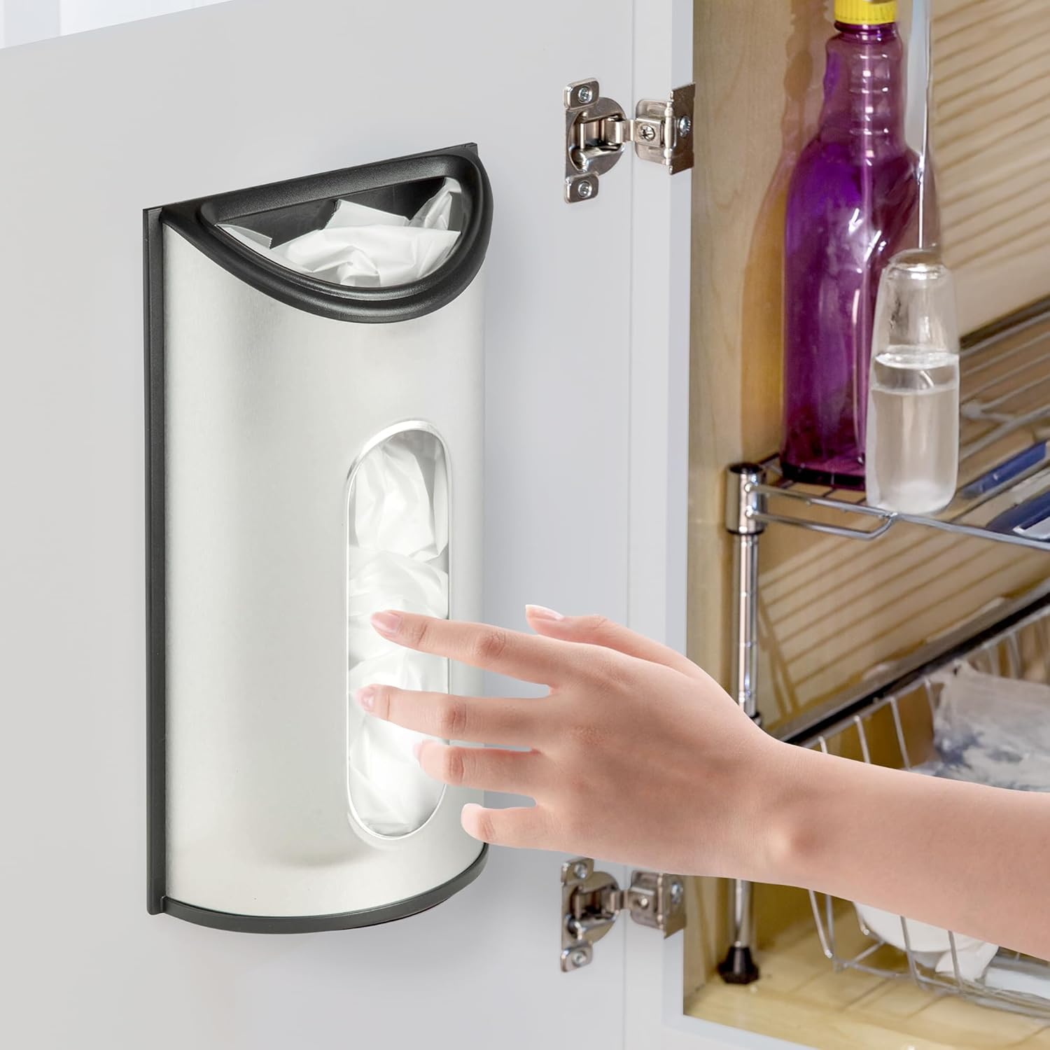 Honey-Can-Do KCH-02989 Stainless Steel Bag Saver image number 4