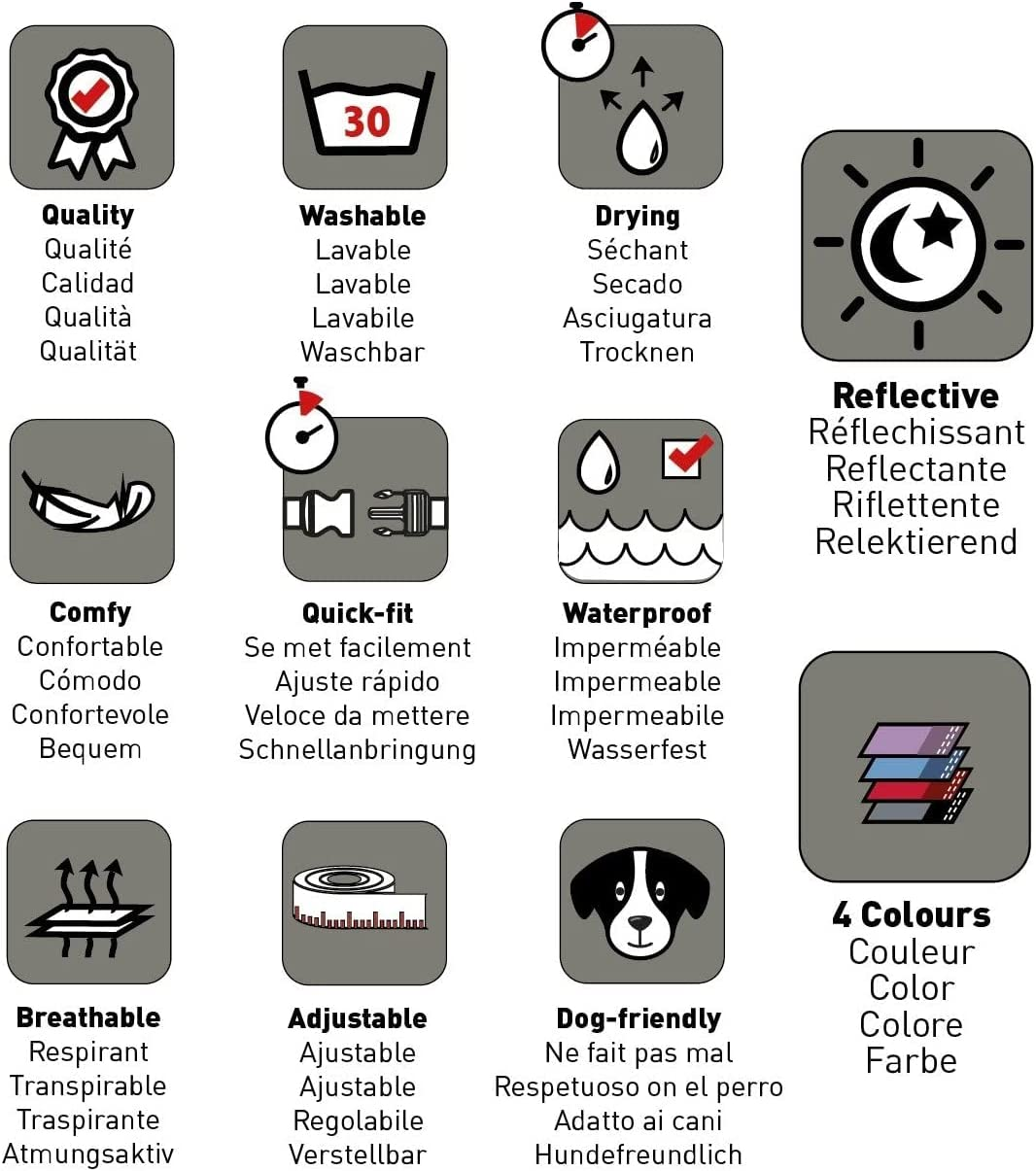 HALTI Comfort Collar - Nylon and Neoprene-Padded Comfy Dog Collar, Reflective, Easy to Fit & Use. Colourful Two-Tone Design, Suitable for Small Dogs and Puppies (Size XS, Black) image number 5