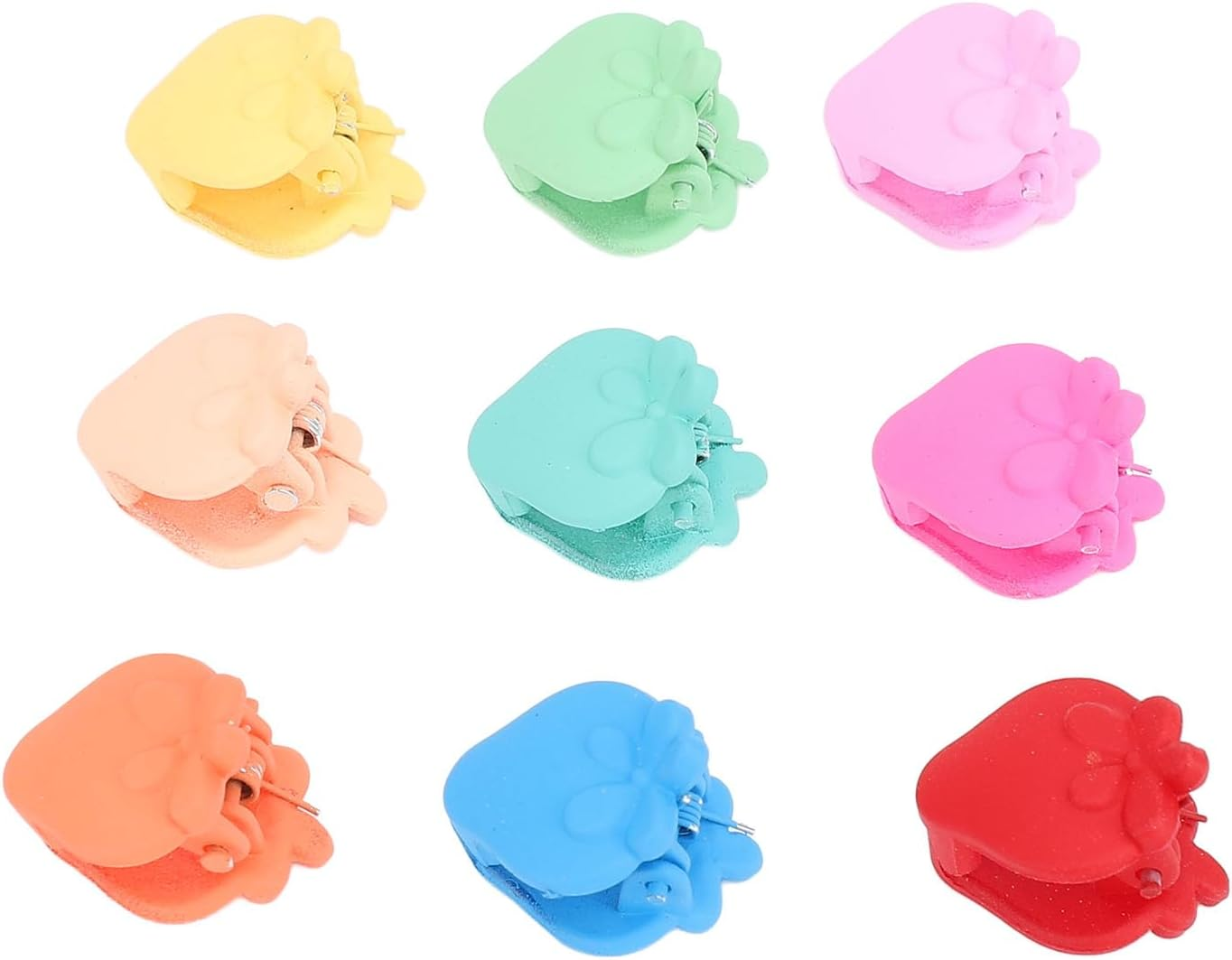 100Pcs Small Hair Claw Clips, Colorful Kawaii Resin Claw Hairpins, Non Slip Colorful Mini Jaw Clips Hair Clamps for Fine Hair, Toddlers, Women, Baby, and Little Girls image number 6