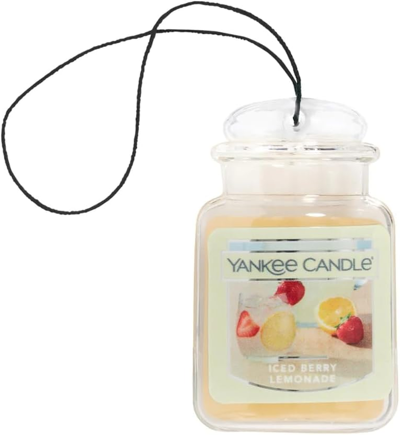 Splosh Yankee Ultimate Iced Berry Lemonade Jar Car Air Freshener image number 1