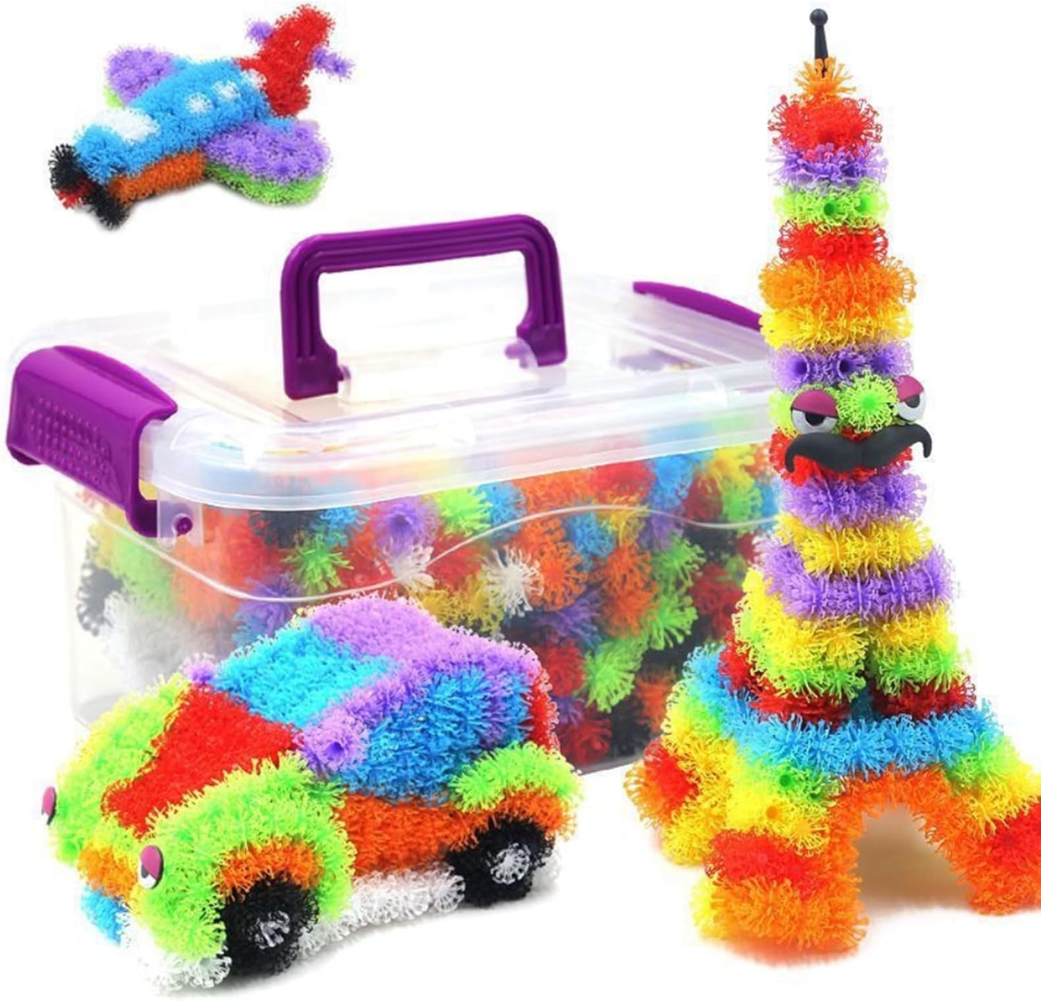 Srliya Educational Sticky Balls, DIY Building Block Toy Children from 3 Years (800 Capsule) image number 2