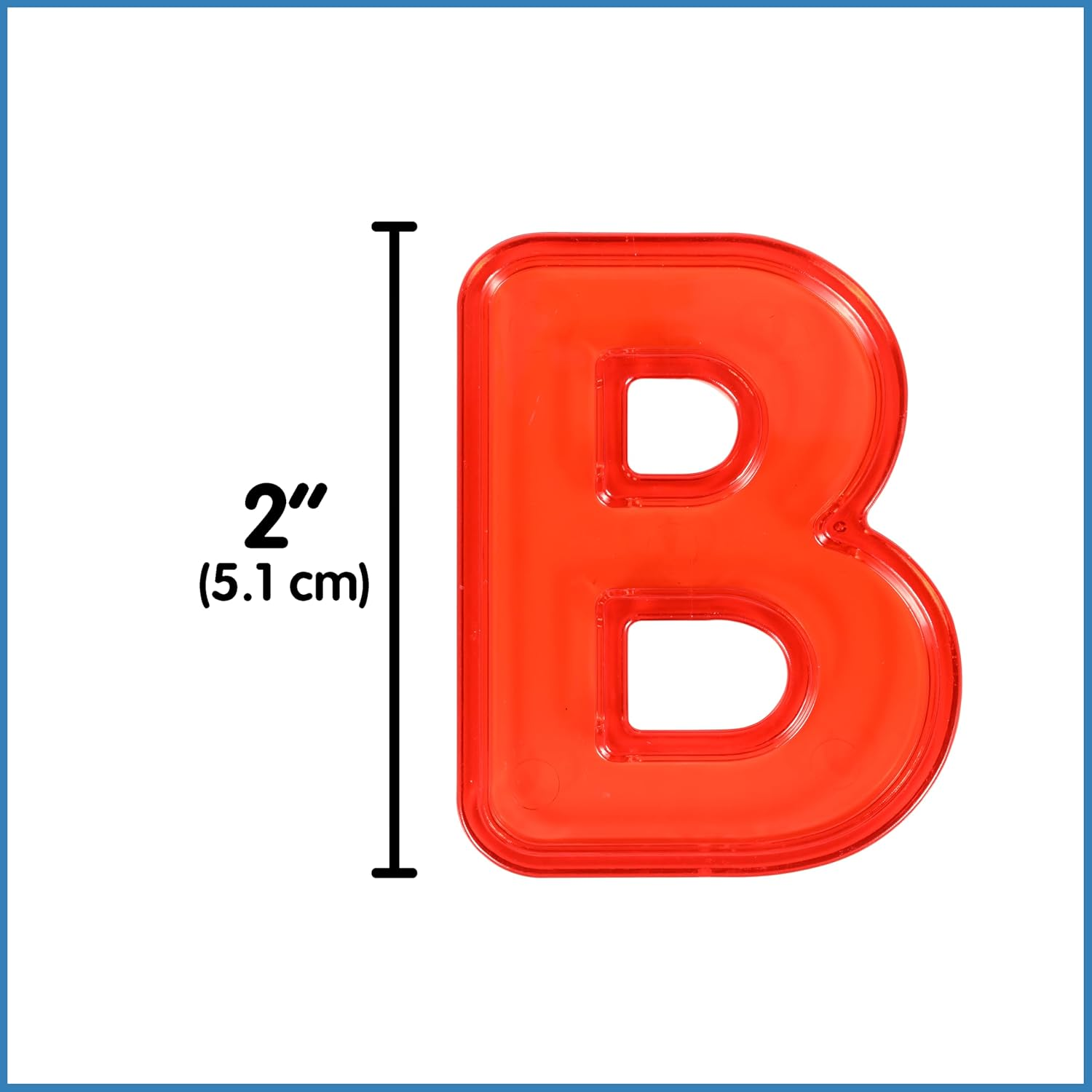 Edx Education Transparent Letters and Numbers Set - Mini Jar - Colorful, Plastic Letters and Numbers - Light Box Accessory - Sensory Play image number 6