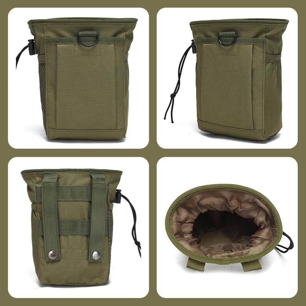 Durable Outdoor Utility Pouch, Mini Waist Bag, Water-Resistant Hip Pack, 210D Nylon Lining & Adjustable Drawstring Closure Compact Design for Essentials Storage(19X12X6Cm) image number 3