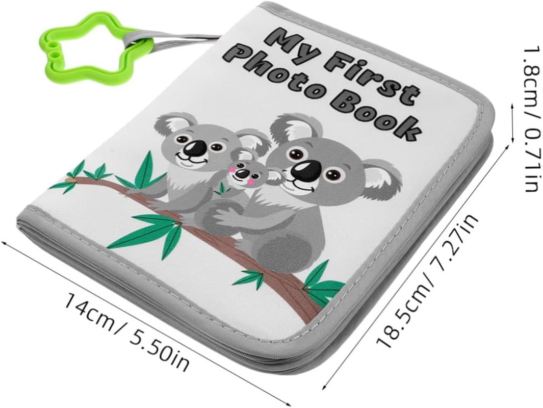 Cloth Photo Album Growth Record Book for Soft Design Photo Slots Adorable Keepsake for Memories for Christening Shower image number 3