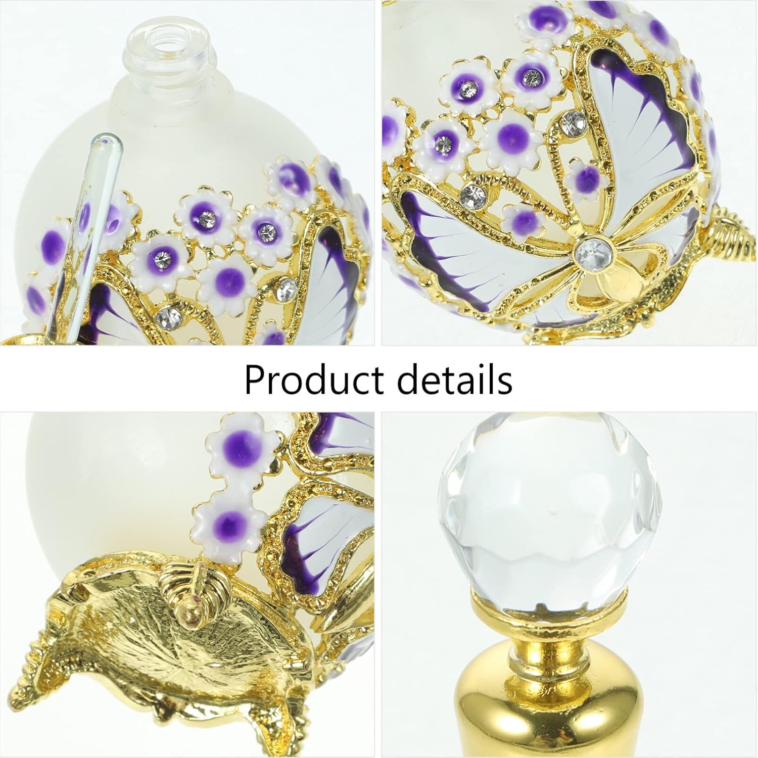 FOMIYES Dubai Essential Oil Bottle Arab Perfumes Perfume Arabe Decorative Fragrance Container Arabian Perfume Oil Bottle Perfume Bottles Empty Decorative Old Fashioned Antique Travel Glass image number 3