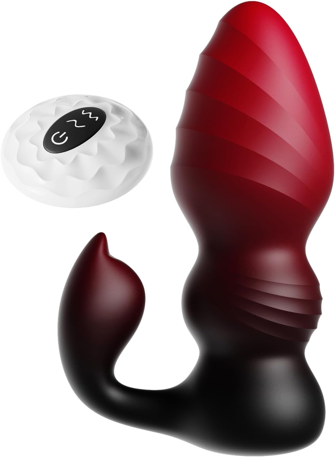 Vibrating Butt Plug Prostate Massager Sex Toys for Men - 2In1 Anal Plug Adult Toys with 7 Vibrating Mode & Remote Control, Skin Friendly Anal Dildo Male Sex Toy for Men Women Couples (3.7Inch) image number 2