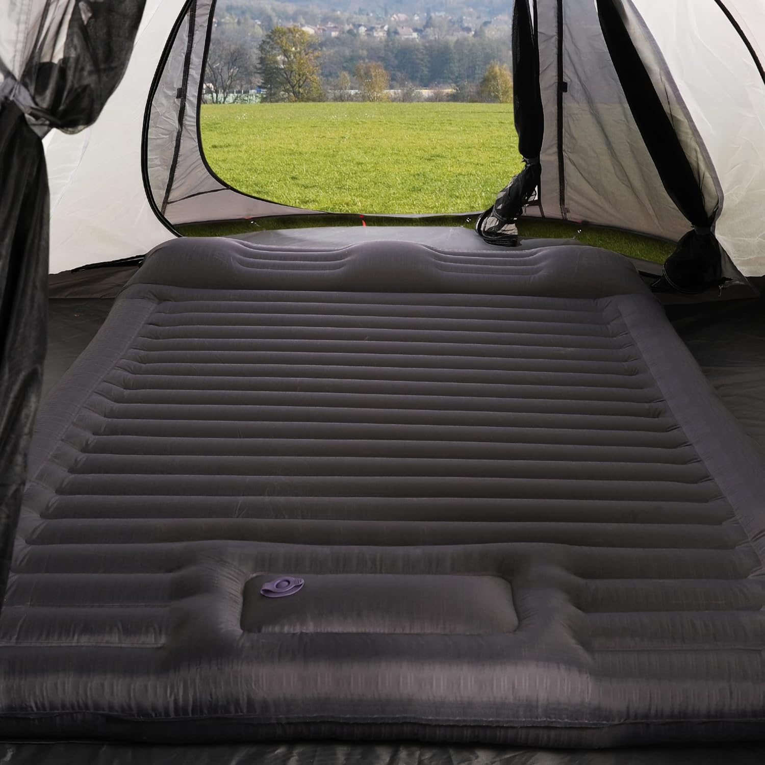 TOBTOS Double Sleeping Pad for Camping, Extra Thick 6" Camping Mattress 2 Person with Pillow Built-In Foot Pump, Inflatable Sleeping Mat for Camping, Backpacking, Hiking, Traveling image number 6