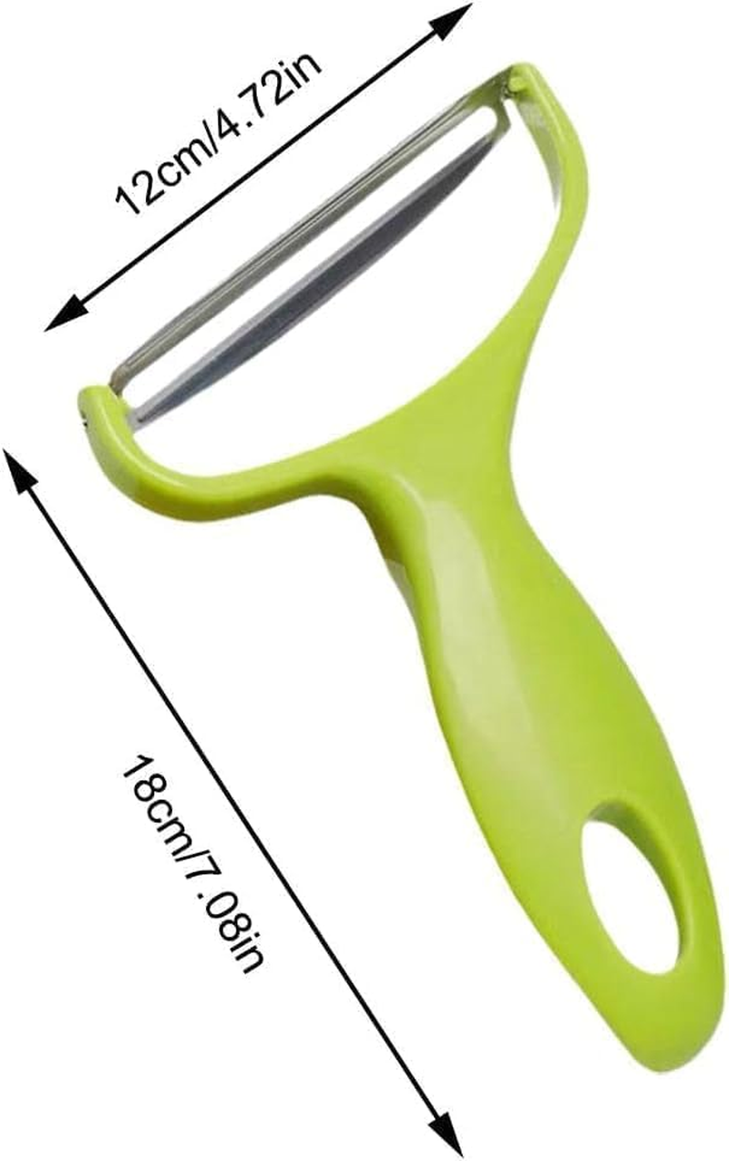 Green Cabbage Shredder,Vegetable Cutter Cabbage Slicer,Stainless Steel Fruit Vegetable Potato Peeler Graters Kitchen Must Have for Home Restaurants Kitchen Utensils and Gadgets 18 * 12Cm image number 1