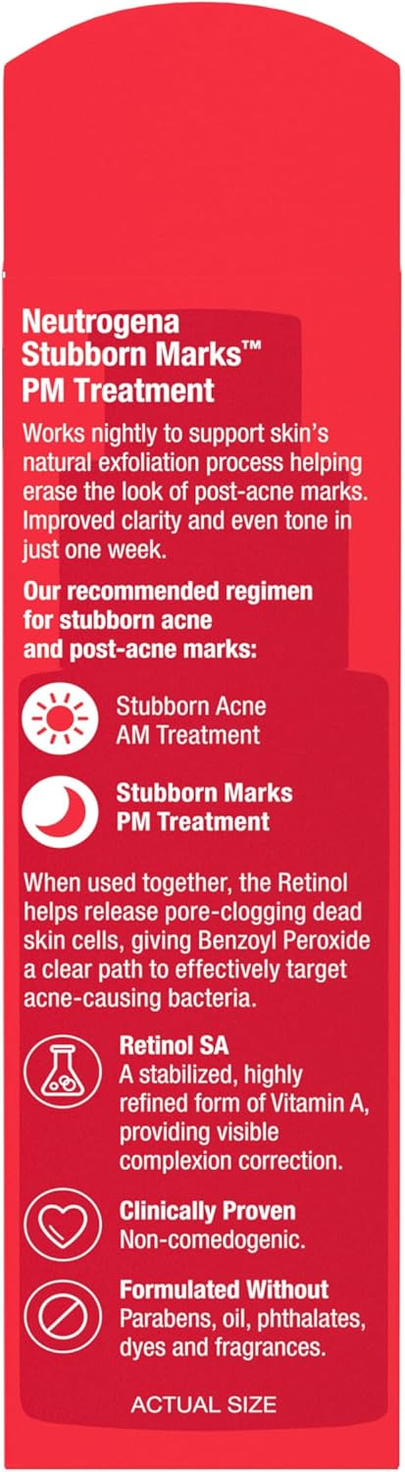Neutrogena Stubborn Marks PM Treatment with Retinol, Fl Oz image number 1