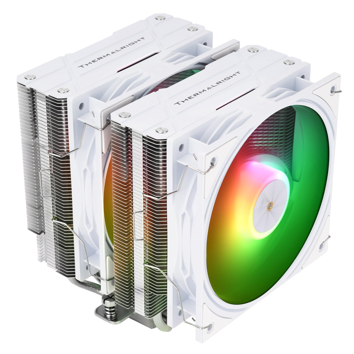 Thermalright Peerless Assassin 120 ARGB White V3 CPU Cooler,Double Tower and Double Fan Cooler with 6&times;6Mm Heat Pipes,Computer CPU Cooling for Am4/Am5,Intel Lga1700/1851/1150/1200/2011