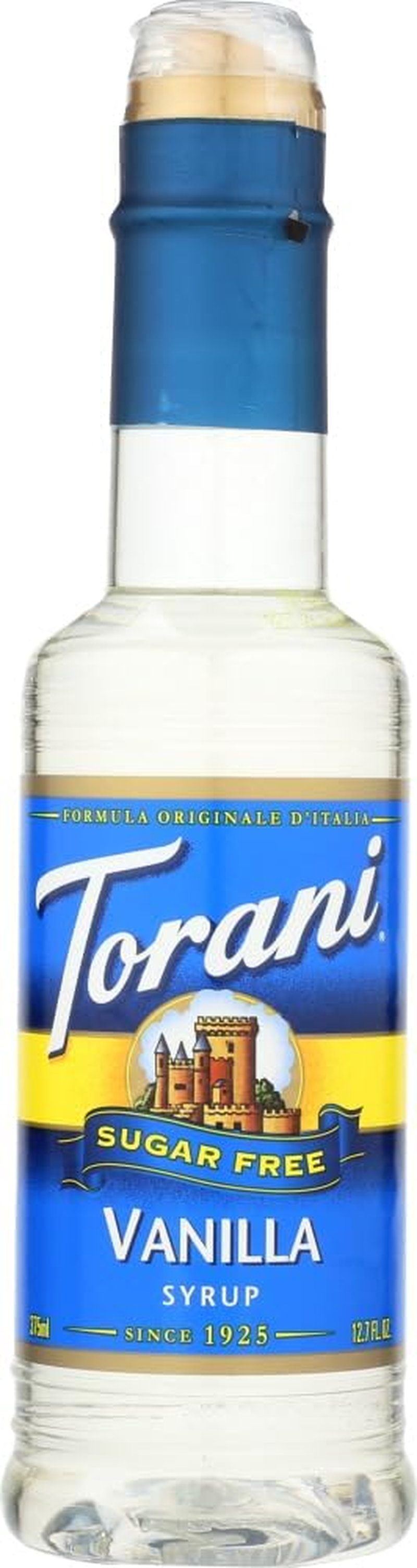 Torani Sugar Free Syrup, Vanilla 12.7 Ounce (Pack of 4)