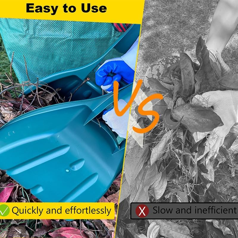 Leaf Scoops Hand Rakes, Lightweight & Durable Grabber Tool Leaf Hands Debris Scoops for Scooping up Leaves, Spreading Mulch, Gardening, and Yard Work image number 3
