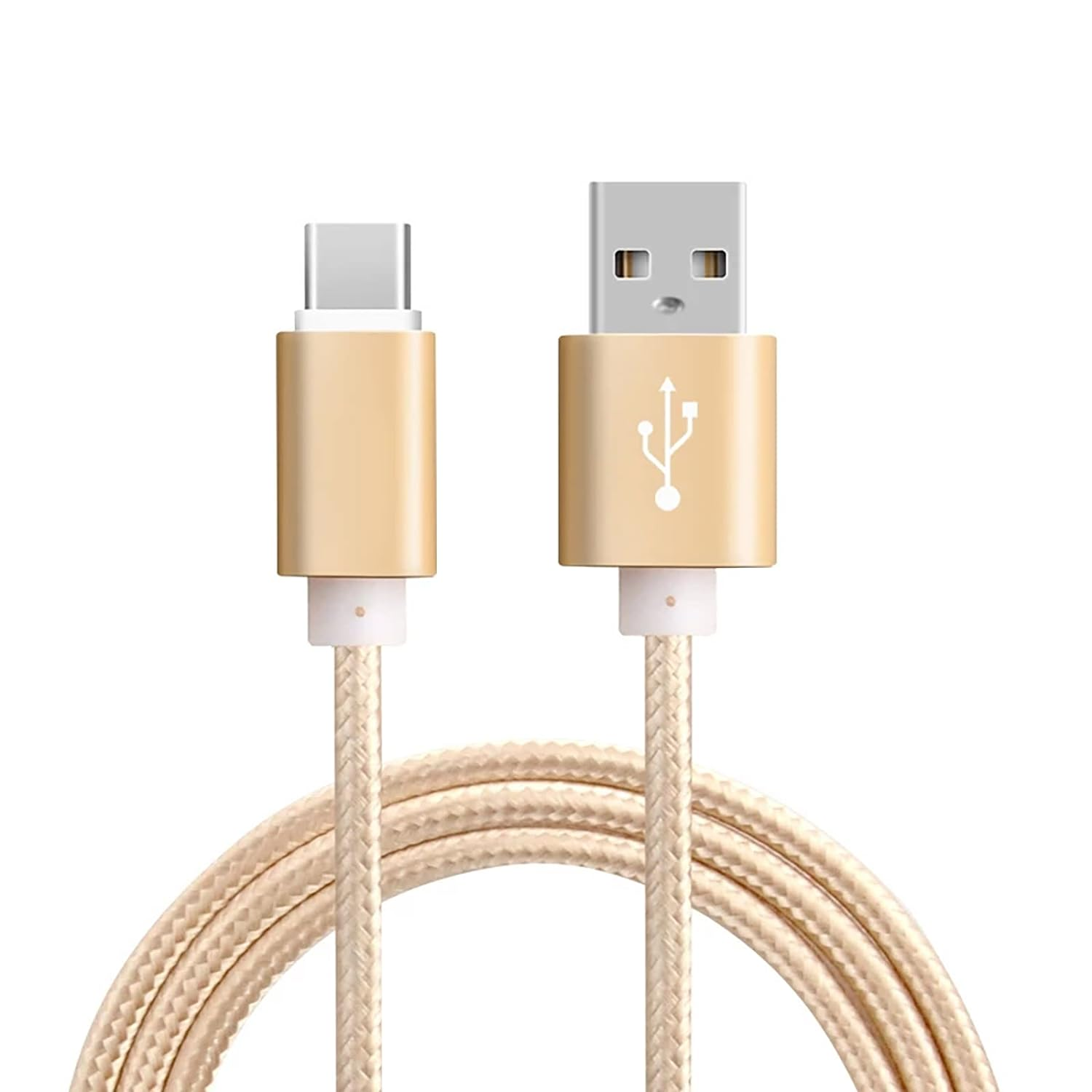 Type-C Braided Fast Charger Cable Cord for Samsung Galaxy A33 A23 A53 A13 A73 (1 Meter) image number 1