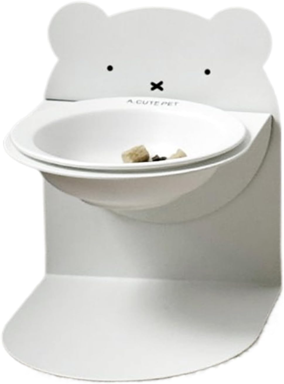 Ceramic Cat Bowl,Slow down Eating Cat Food Dish | Healthy Eating Diet Height-Adjustable Dish for Kitten Puppy Animals Small Medium Large Breeds image number 2