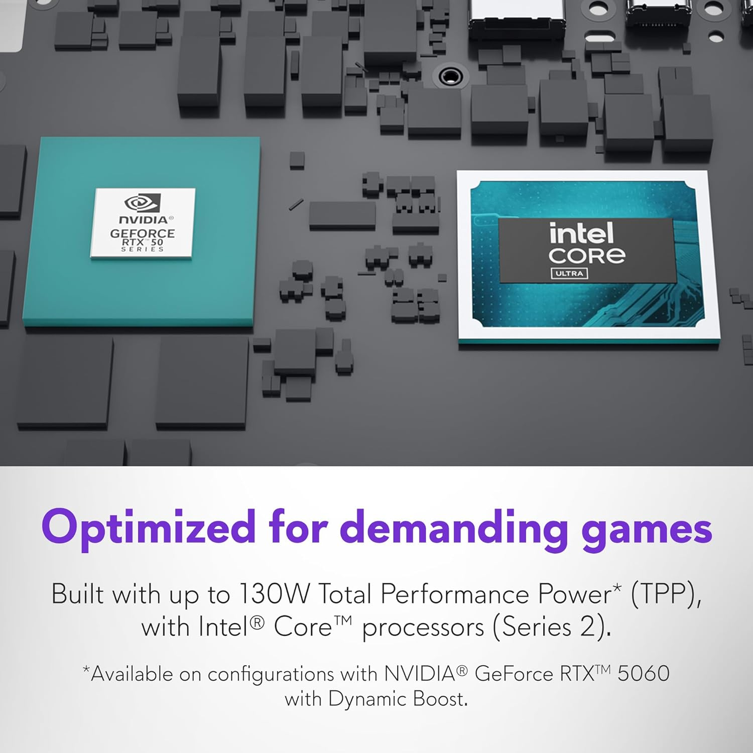 Alienware Gaming Laptop 16 QHD+ Display, Intel Core Ultra 7-255HX, 16 GB DDR5 RAM, 1 TB SSD, NVIDIA Geforce RTX 5060 8 GB GDDR7, Windows 11 Home