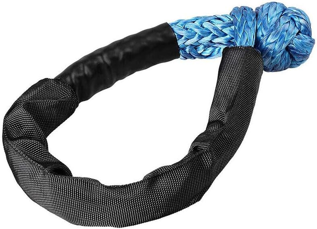 AIMALL Soft Shackle 55Cm Recovery Gear Dyneema Winch Rope 16T(16,000Kg) Heavy Duty for Off-Road and Towing