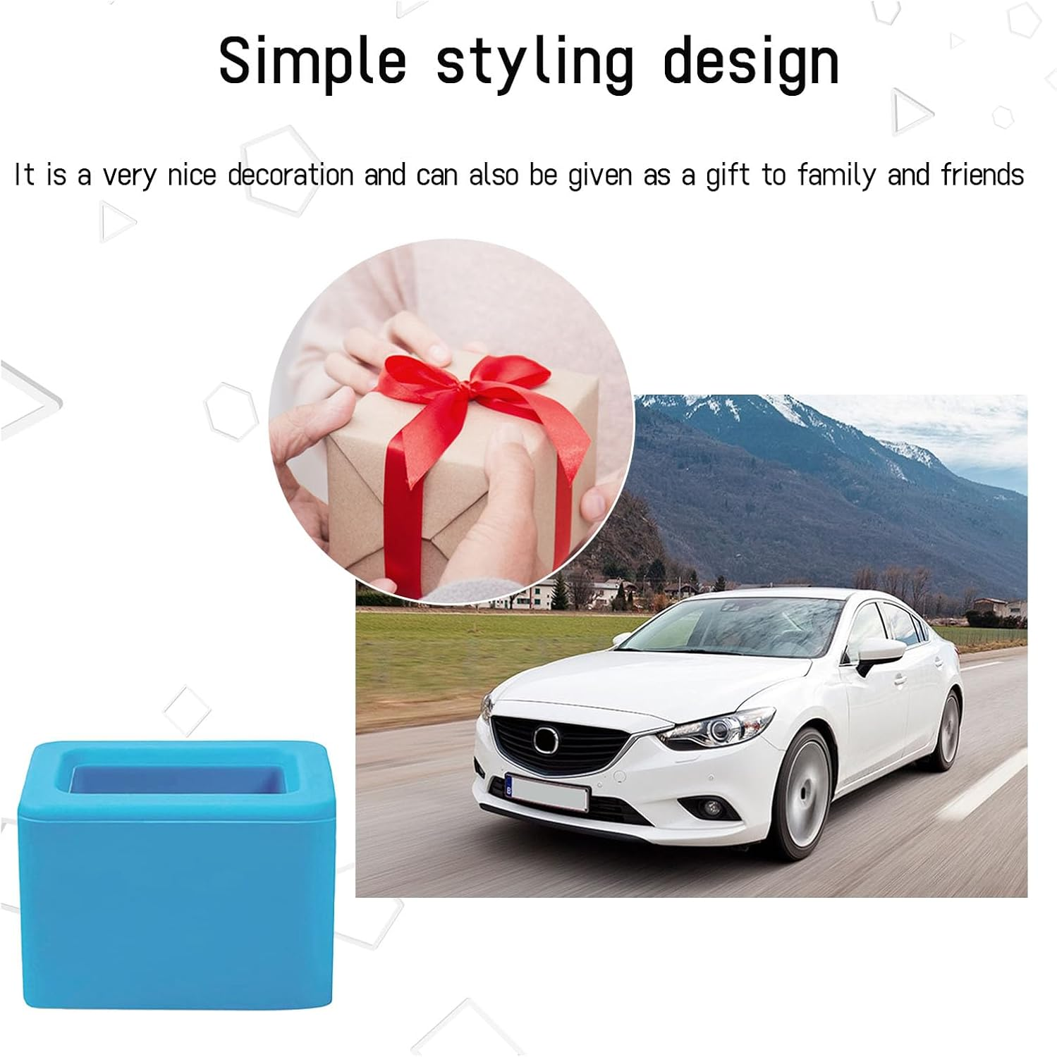 Augeny 2PCS Seat Belt Buckle Holder, Silicone Auto Rear Seatbelt Buckle Booster to Makes Receptacle Stand Upright for Easy Access, Universal Vehicle Seatbelt Buckle for Kids (Blue)