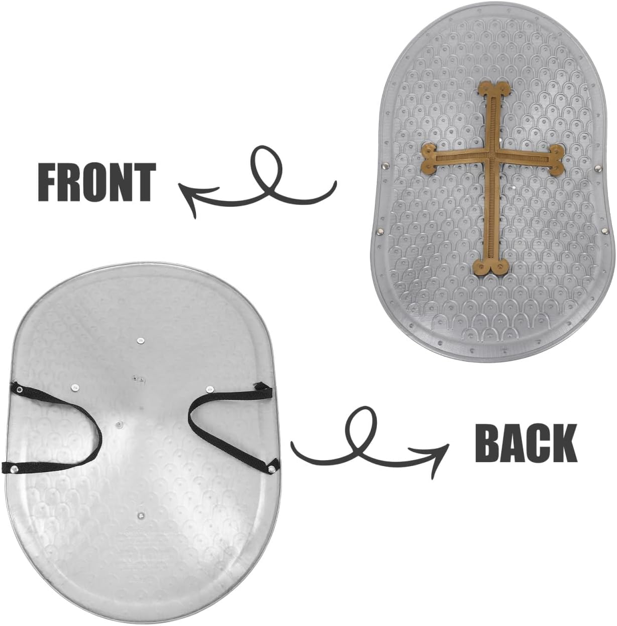 Retro Armor Set for Kids - Realistic Roman Knight Costume with Breastplate and Shield for Dress up Play - Interactive Fun for Boys and Girls image number 2