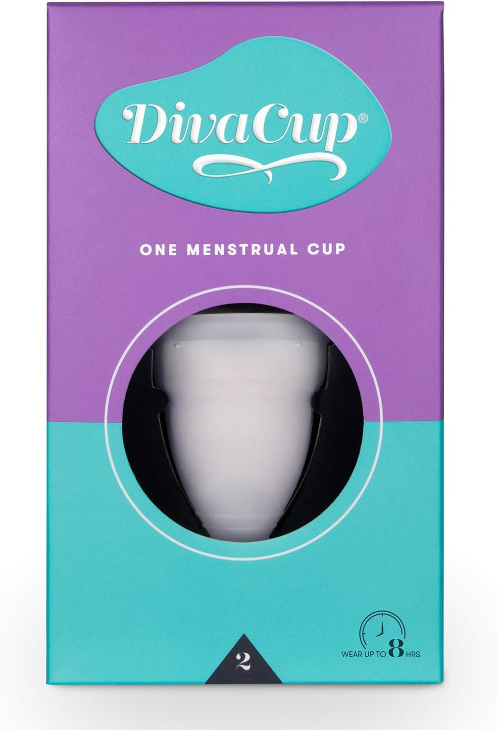 Divacup Model 2 Menstrual Cup, Frosted White image number 1