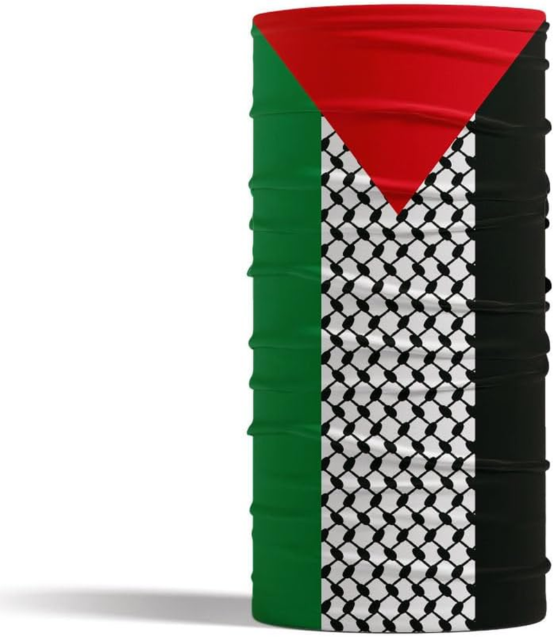 2Pcs Palestine Flag Bandana Scarf Face Mask Cover,Palestine Elastic Multifunctional Headband Gaiter,Neck Gaiter Balaclava Face Mask for Men Women image number 5