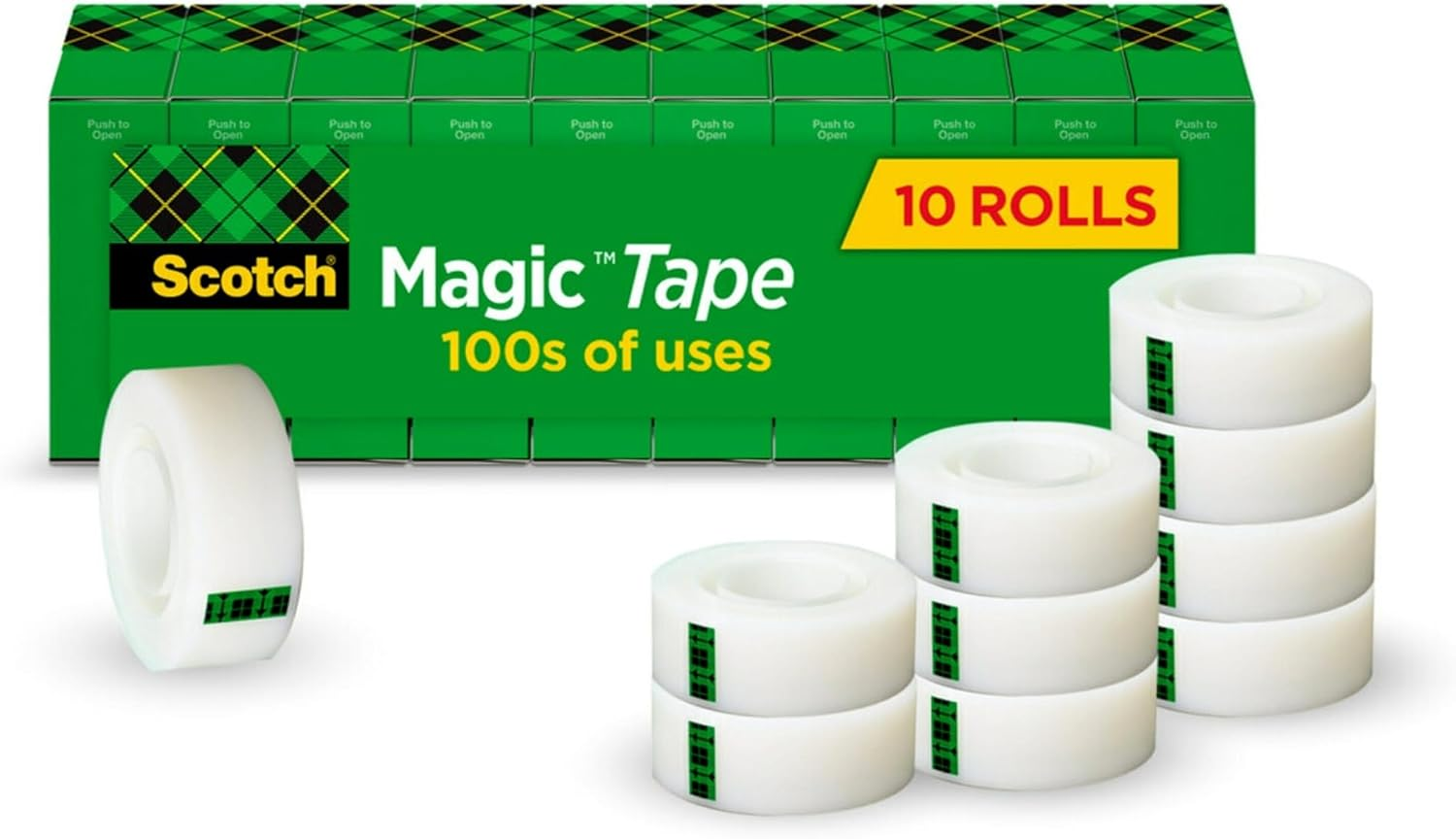 Scotch Magic Tape Versatile 19Mm X 25.4M 810K10 (Pack of 10) image number 3