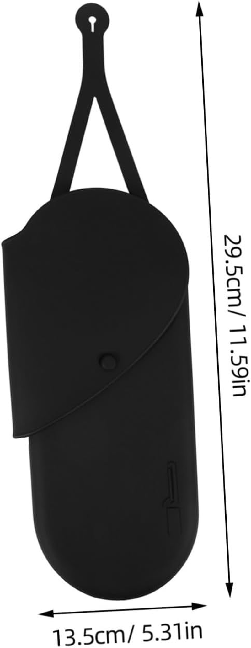 TOVINANNA Hair Dryer Bag Curling Iron Storage Organizer Heat Tool Case Hanging Flat Iron Wand Travel-Friendly Silicone Pouch - Pink image number 2