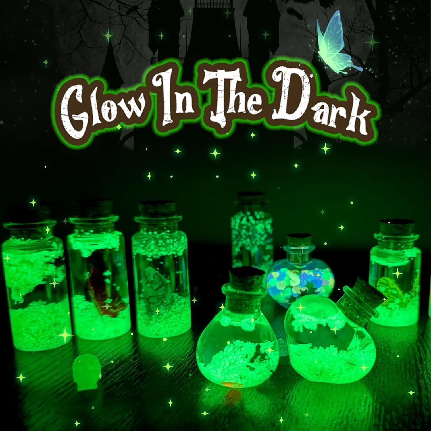 Skirfy Fairy Aqua Potion Kits for Girls with 23 Potion Bottles, Halloween Magic Kit Mix Potion DIY Decorations Garden Art Craft Kits Birthday Gifts,Girl Toys for Ages 8-13 image number 3