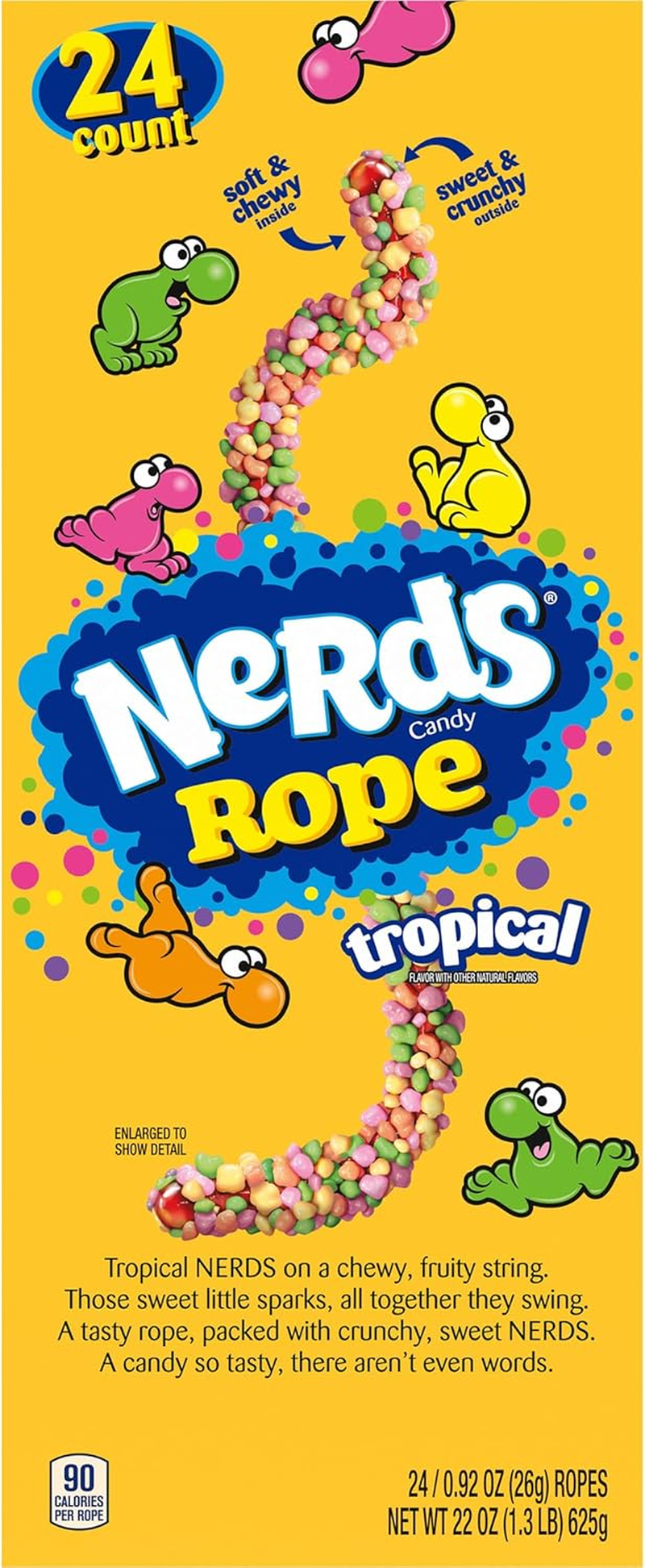 Nerds Rope Tropical Soft & Chewy Candy 26G X 24 Pack image number 5