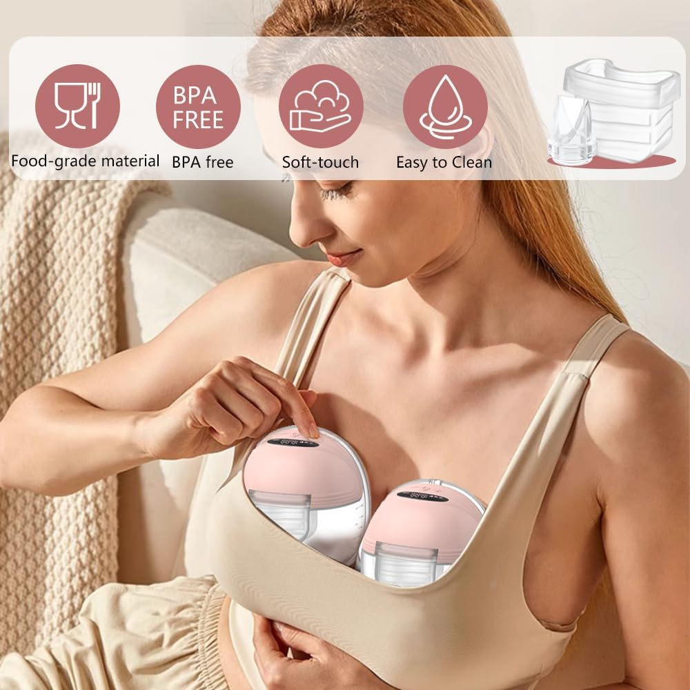 4Pcs Silicone Diaphragm Compatible with Mommed S21, Mommed S18, MISSAA S21, MISSAA S18, NICEGREEN Life S21 Breast Pump, Replace for S21/18 Breast Pump Parts image number 5