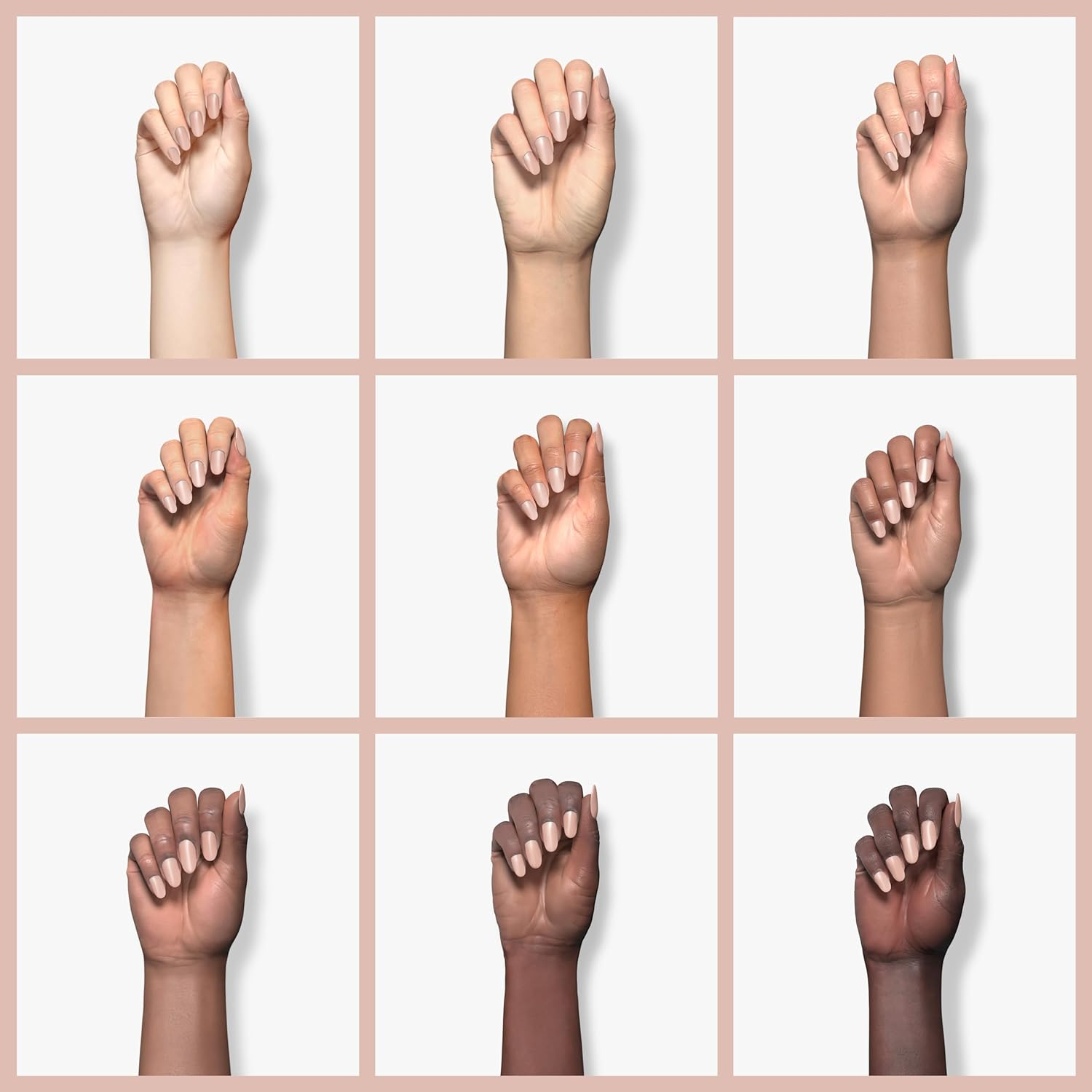 Acrylic Powder Clear White Nude Colored Polymer Nail Art for Acrylic Nails Extension No Need Nail Lamp, 1 Oz (Hj-Nap017-Nude) image number 2